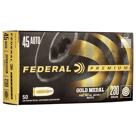 FED GOLD MEDAL 45ACP 230GR FMJ 50/20 - Sale